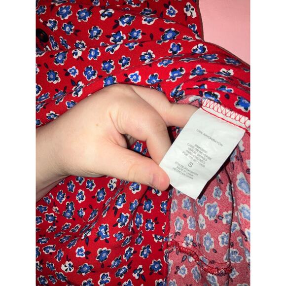 Mason & Belle red floral mini dress size small - Picture 4 of 7